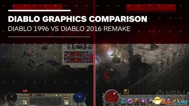 画质飞升？《暗黑破坏神1》96年原版vs重制版展示