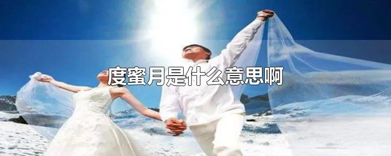 度蜜月是什么意思啊