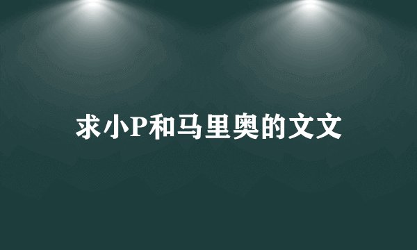 求小P和马里奥的文文