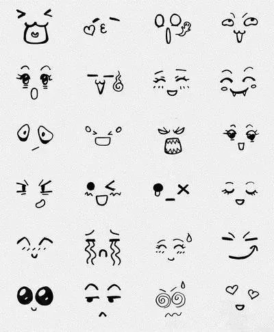 好看的表情线条