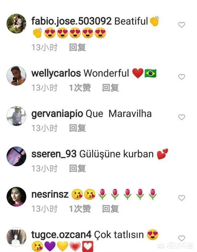 朱婷微博晒休假旅行照，评论区巴西球迷用国旗示爱，你怎么看？