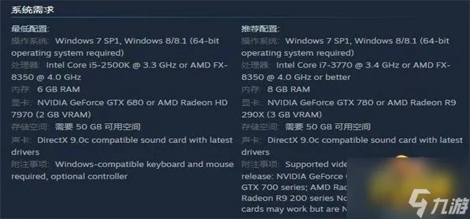 刺客信条大革命配置要求高吗 刺客信条大革命配置要求一览