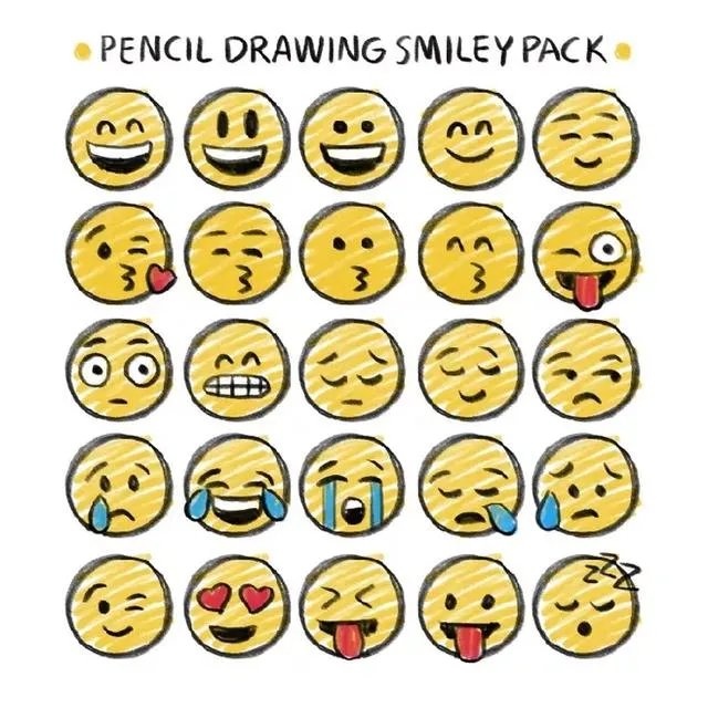 好看的表情线条