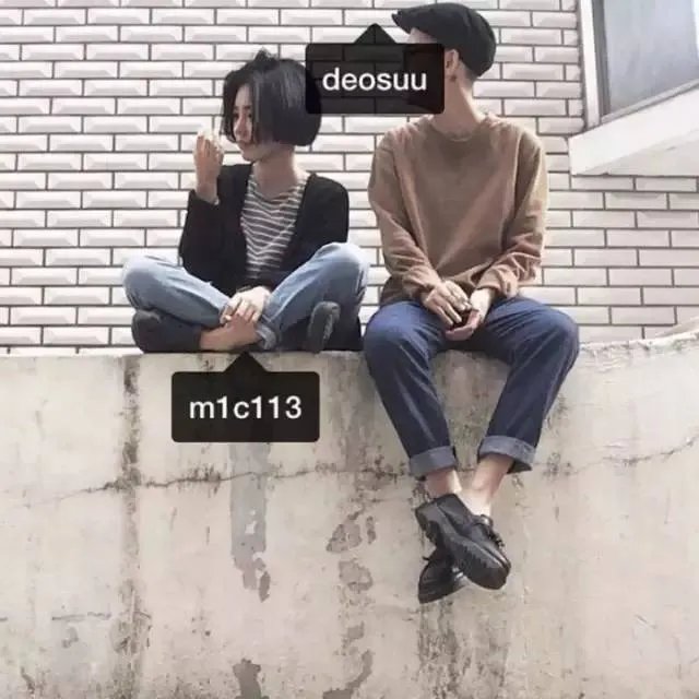 求小清新情侣头像，最好学生用的