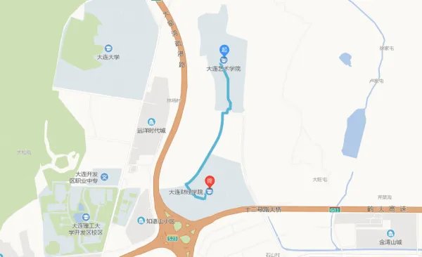 大连艺术学院官网与大连财经学院距离