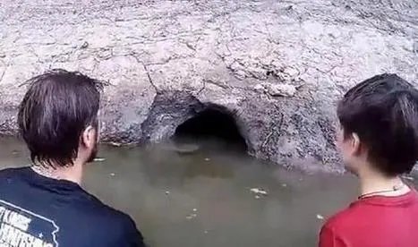 父子怪洞里竟拖出庞然大物（难忘经历过程图）