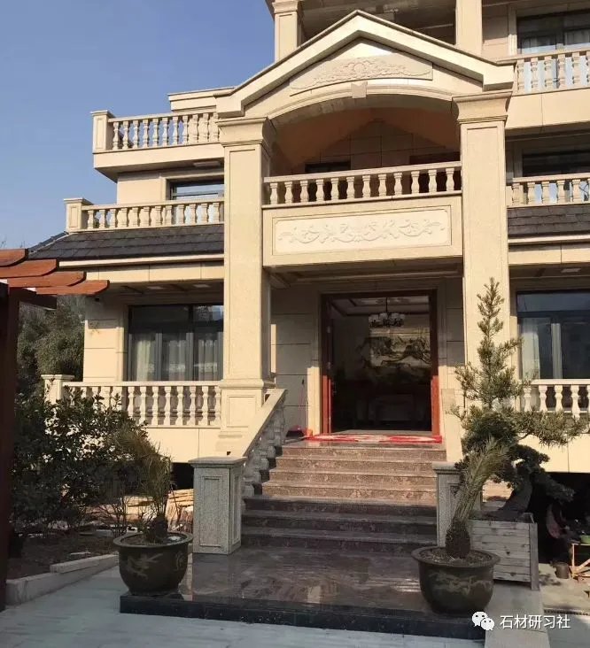 两套古典中式别墅石材装饰案例
