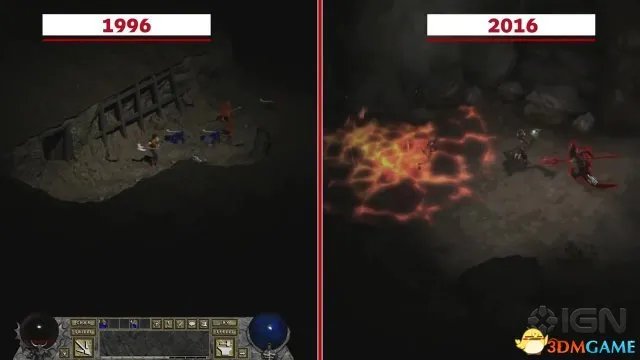 画质飞升？《暗黑破坏神1》96年原版vs重制版展示