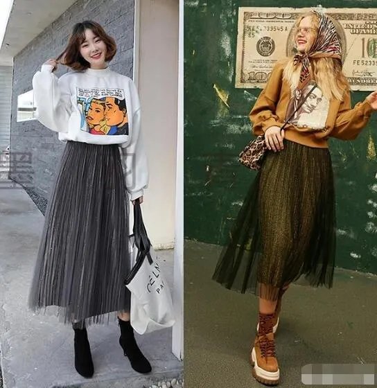 纱裙搭配什么上衣和鞋子