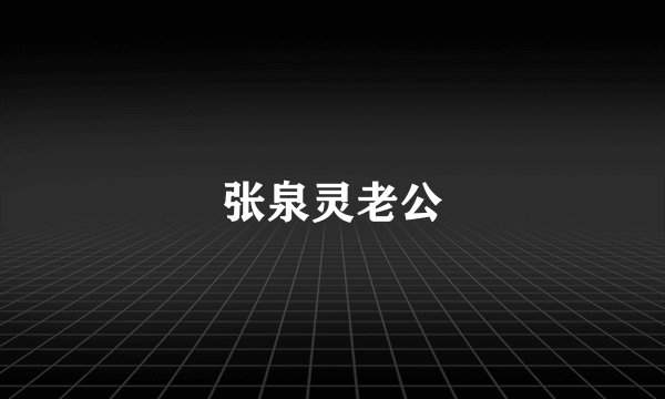 张泉灵老公