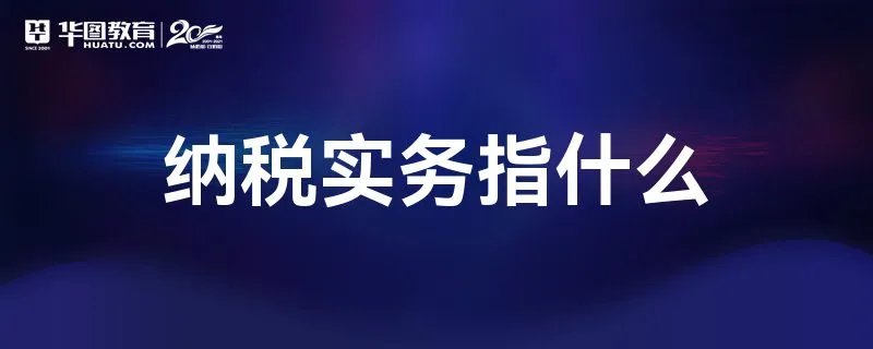 纳税实务指什么