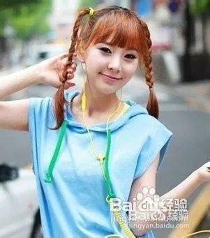 齐刘海直发发型扎法大全