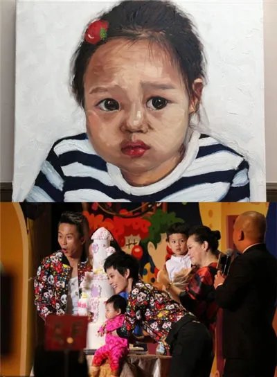 孙俪给女儿画像萌翻网友 大大的眼睛肉嘟嘟非常可爱