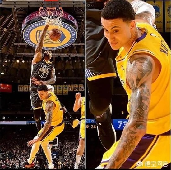 库兹马篮下协防，考辛斯顺下接球完成劲爆隔扣，倒地的库兹马表情狰狞。你怎么看？