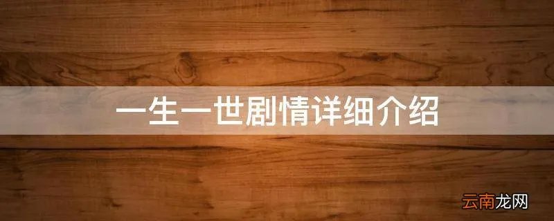 一生一世剧情详细介绍