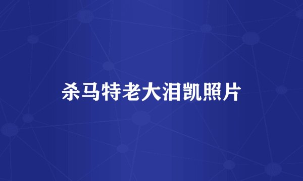 杀马特老大泪凯照片