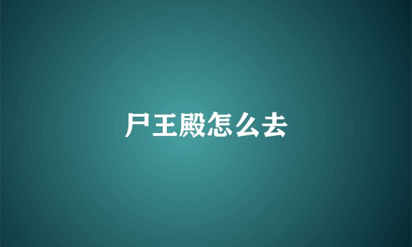 尸王殿怎么去