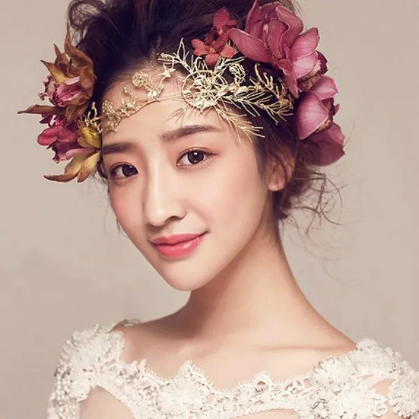 鲜花造型新娘图片2019 让你做最美丽的花仙子~