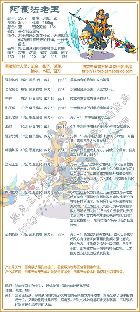 洛克王国阿蒙法老王技能搭配