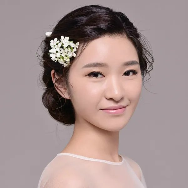 鲜花造型新娘图片2019 让你做最美丽的花仙子~