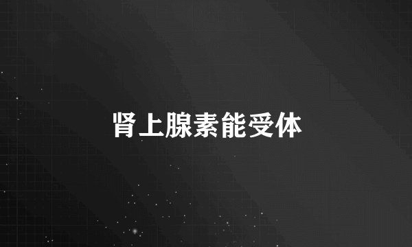 肾上腺素能受体