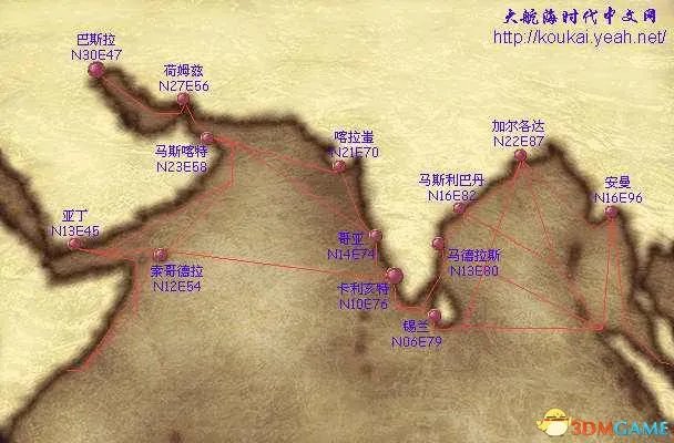 大航海时代4威力加强版HD城市&村庄地图及坐标大全