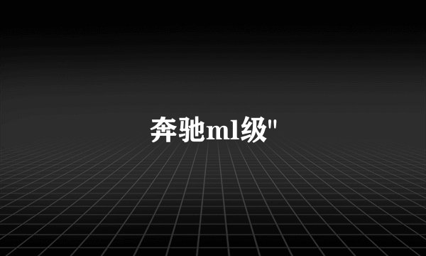 奔驰ml级