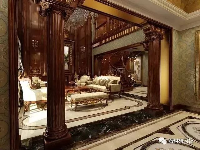 两套古典中式别墅石材装饰案例