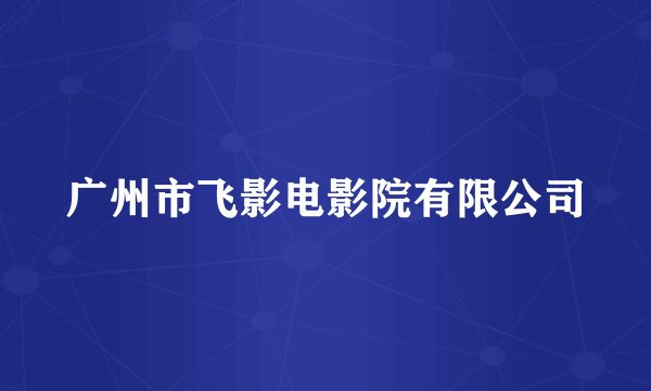 广州市飞影电影院有限公司