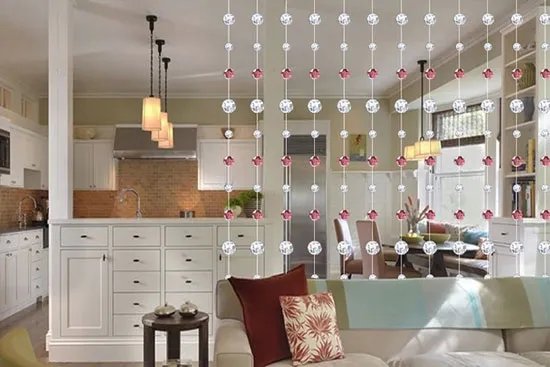 水晶门帘装饰效果图片大全