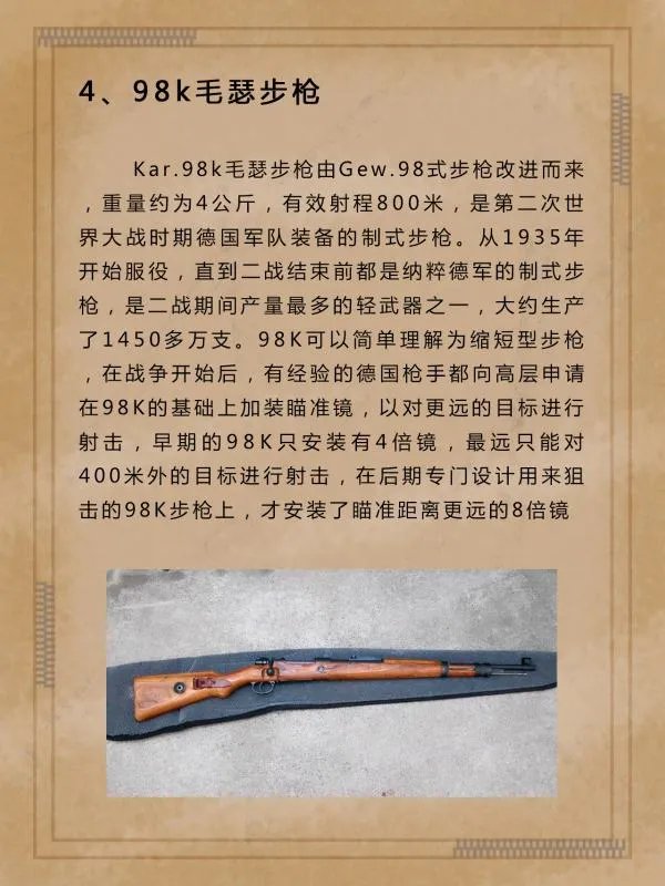 二战十大狙击枪