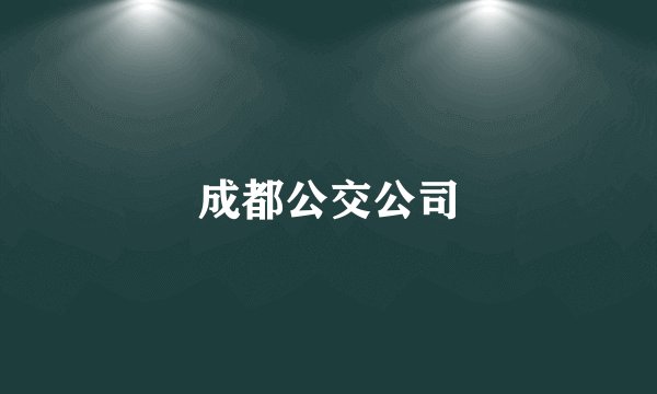 成都公交公司