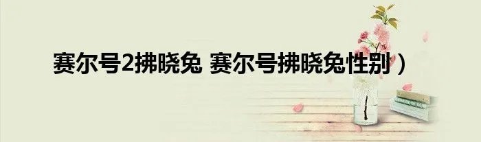 赛尔号2拂晓兔 赛尔号拂晓兔性别）