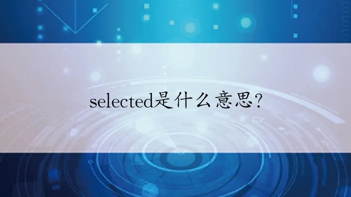 selected是什么意思？