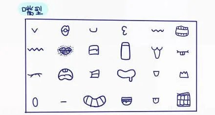 好看的表情线条