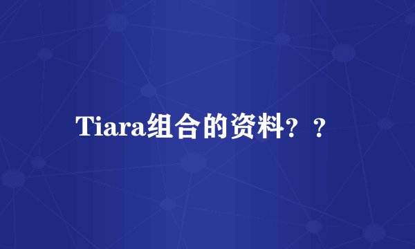 Tiara组合的资料？？
