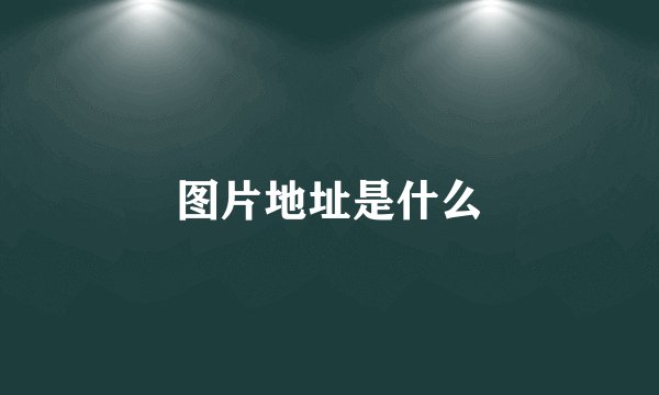 图片地址是什么