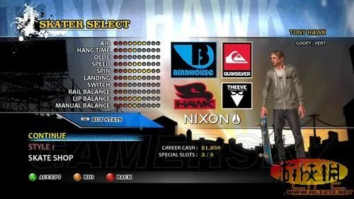《托尼霍克滑板HD》通关图文心得