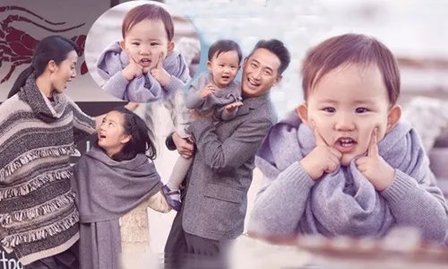 黄磊晒二胎女儿照 幸福一家惹人羡