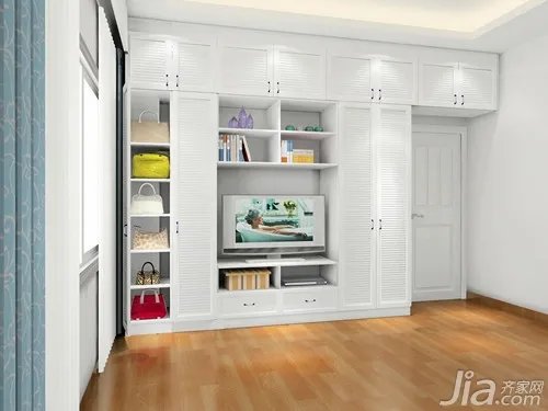 带电视柜的衣柜组合及图片