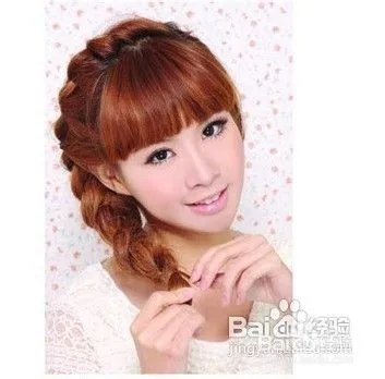 齐刘海直发发型扎法大全