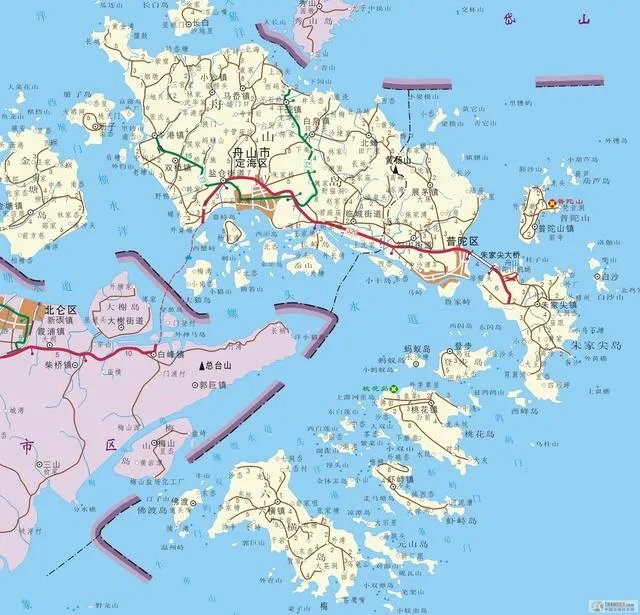 舟山群岛有地图