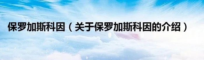 保罗加斯科因（关于保罗加斯科因的介绍）