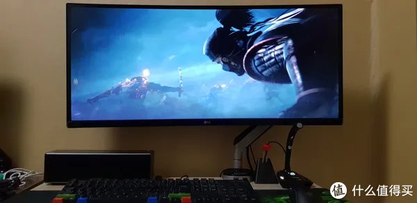 34寸带鱼屏/IPS/144hz/曲屏/过气LG电竞旗舰LG 34UC79G开箱，顺便晒一下桌面