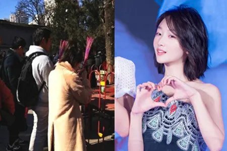 周冬雨祈福被偶遇 低调出场马尾很抢眼