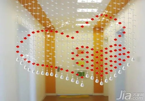 水晶门帘装饰效果图片大全