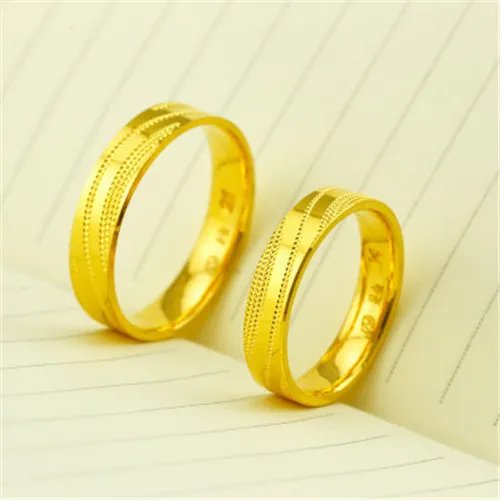 黄金情侣戒指图片欣赏2017款 黄金对戒一般多少克
