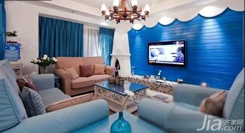 天蓝色配什么颜色好看 天蓝色家居搭配效果图欣赏