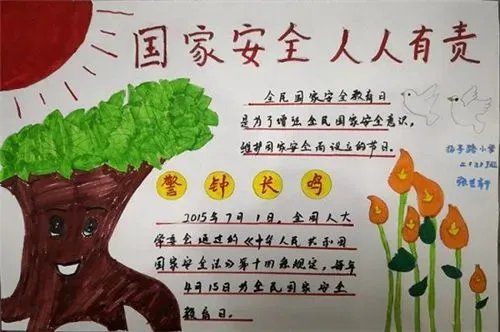 国家安全教育手抄报