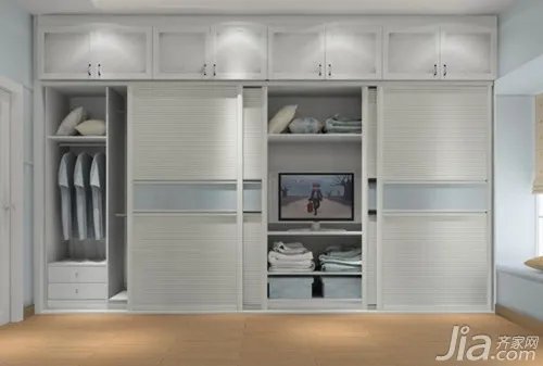 带电视柜的衣柜组合及图片